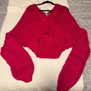 Urban Outfitters Vibrant Pink Knit Sweater